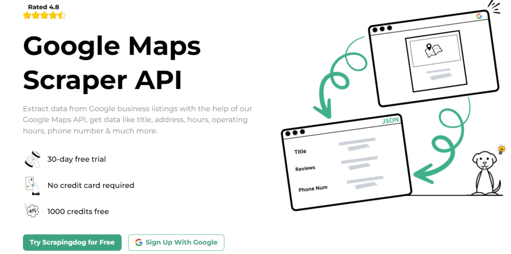 Google maps scraper api