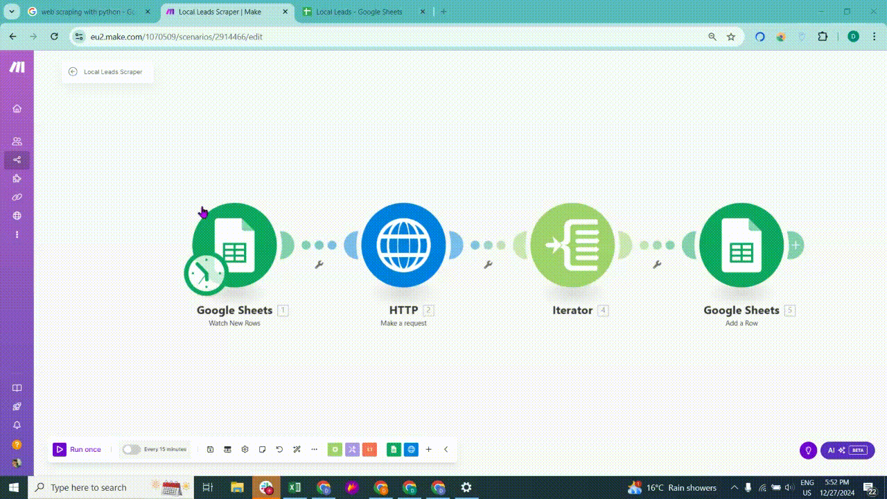 automation to extract local leads