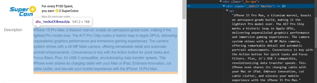 web scraping flipkart