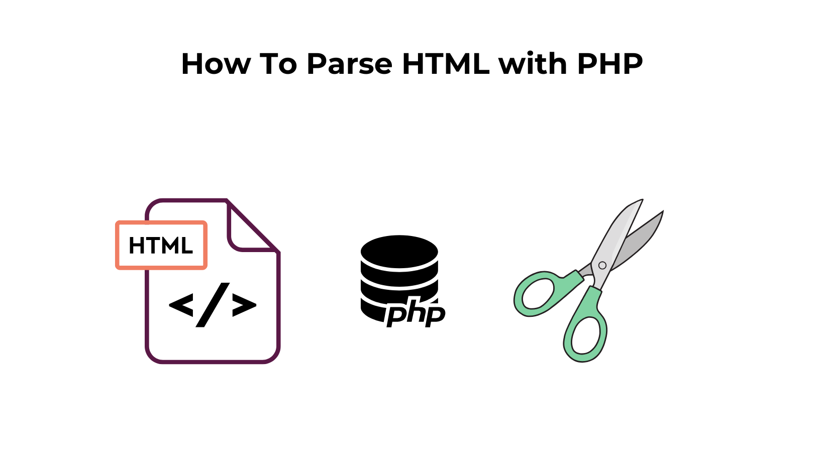 parse html with php
