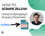 Scrape Zillow without Parsing using AI scraper