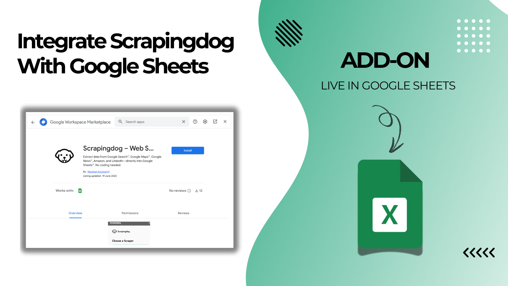 Announcement Scrapingdog + Google Sheets (Native Integration)