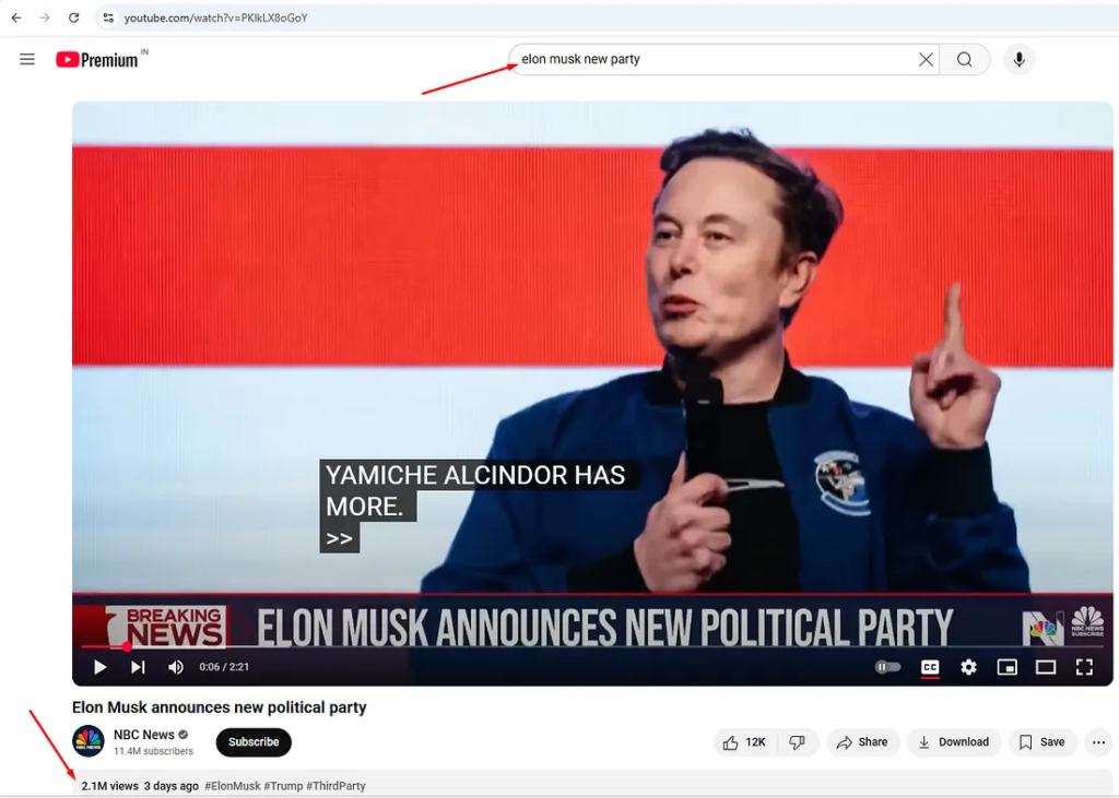 Elon Musk Video Screen