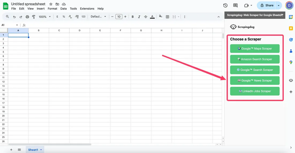 Google sheet addon