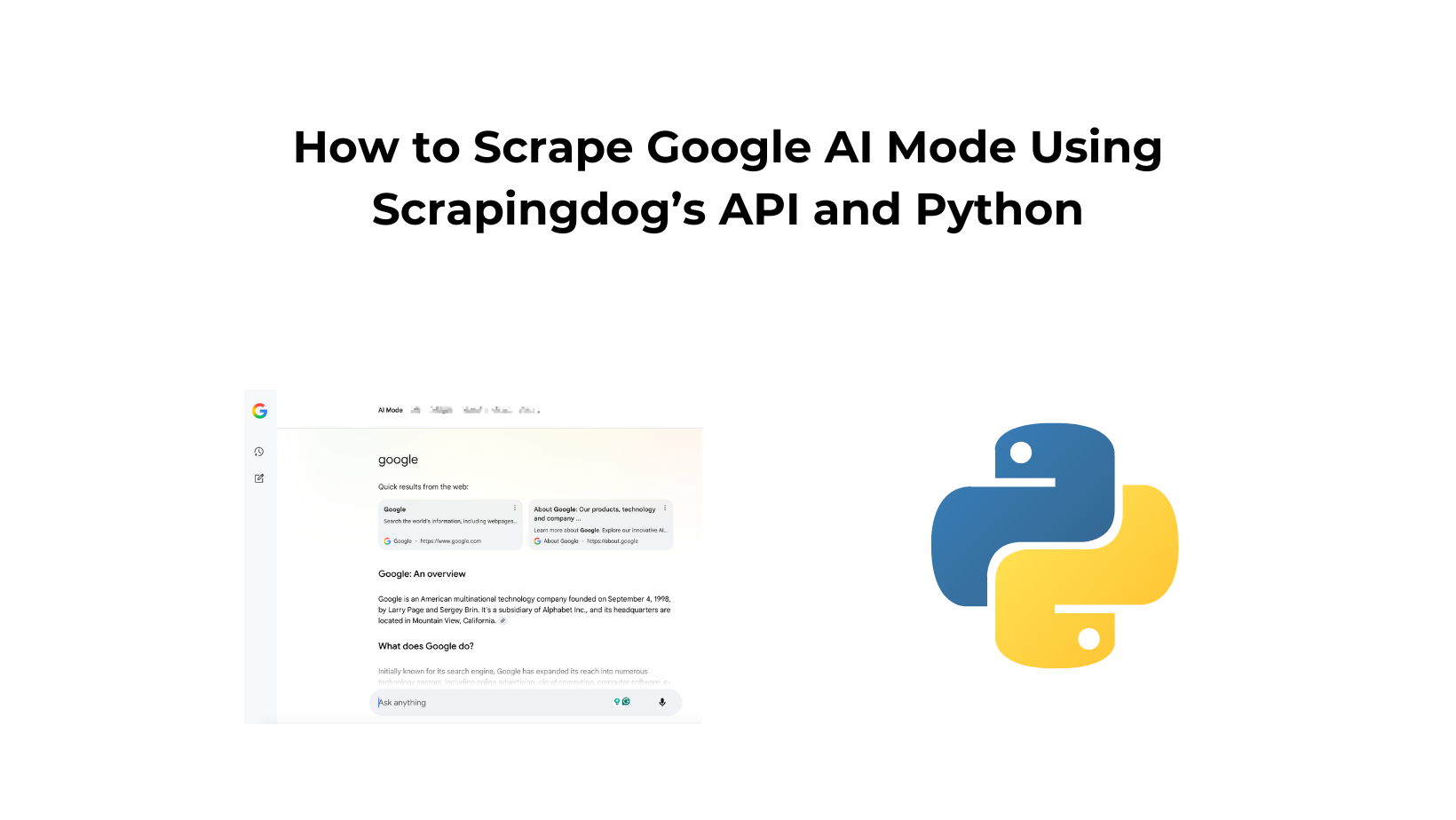 How to Scrape Google AI Mode Using Scrapingdog’s API and Python
