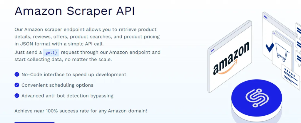 Scraper API Amazon API Dashbaord