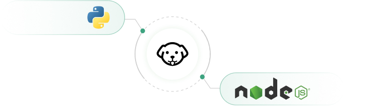 node and python logo